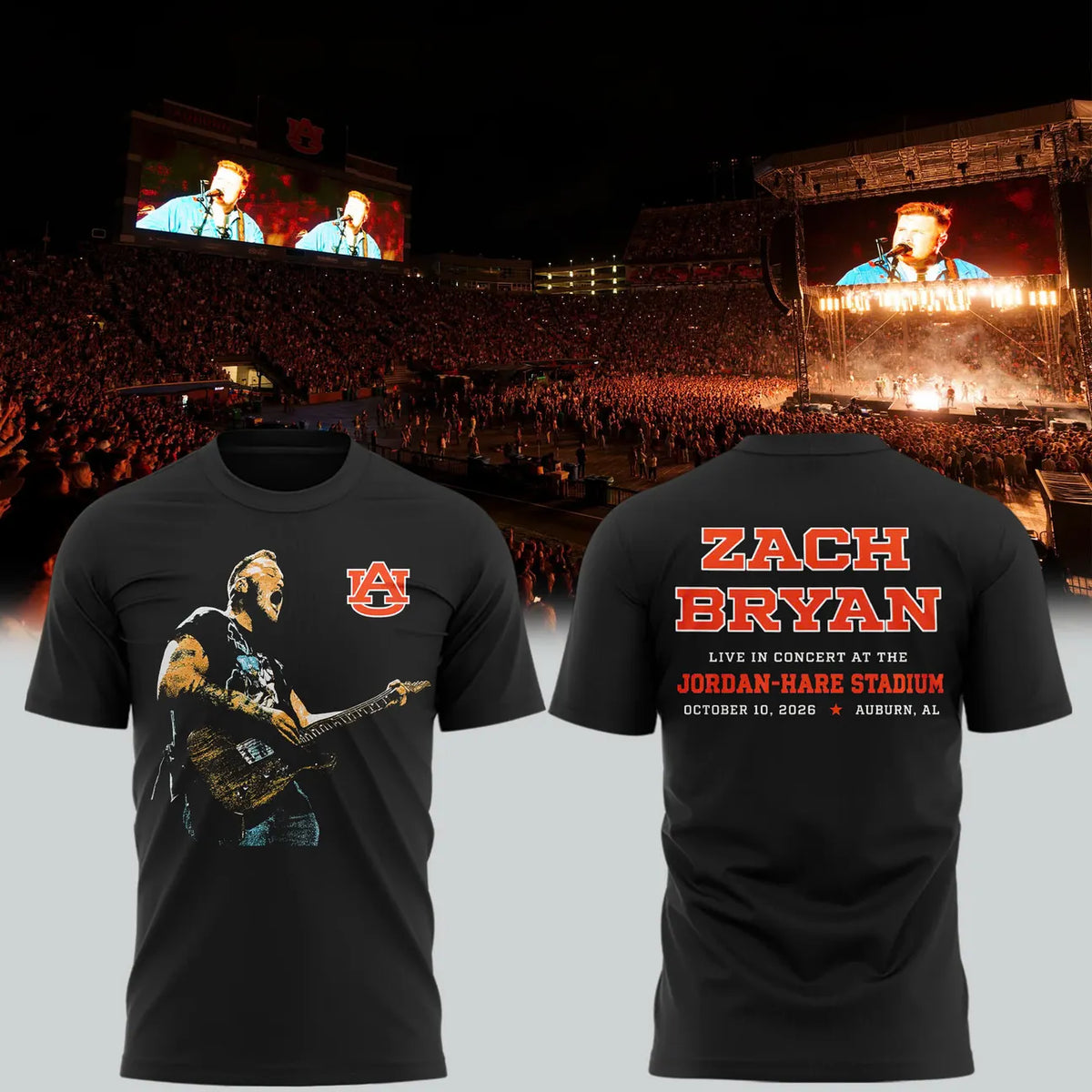 Special 2026 Zach Bryan x Auburn Football T-Shirt