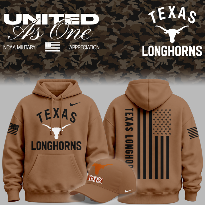 Texas Longhorns 2026 Military Appreciation Sideline Dri-FIT Hoodie