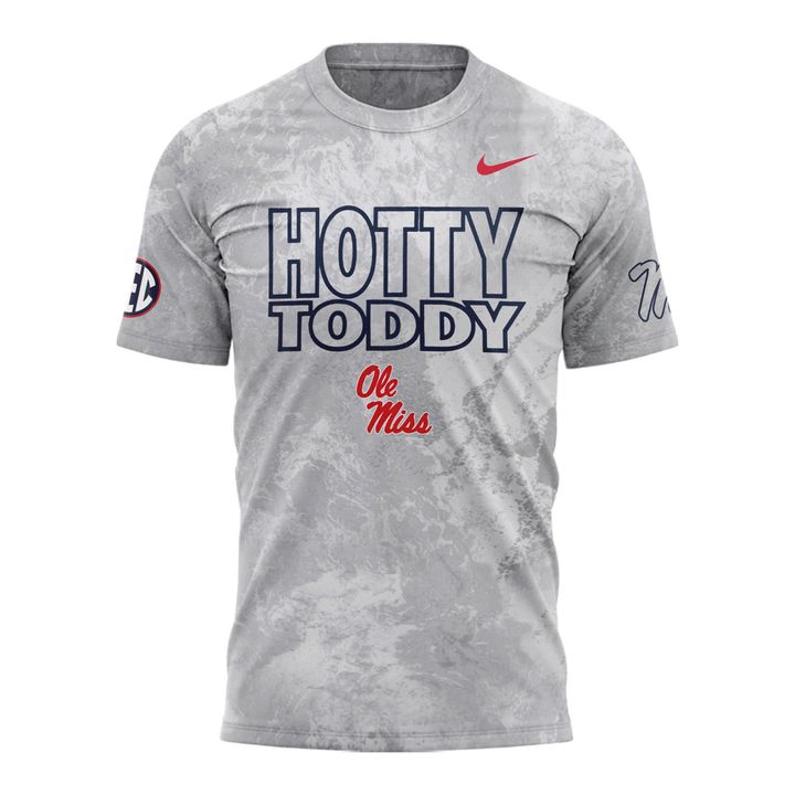 Ole Miss Rebels Wear White Graphic T-Shirt – Gray Camo