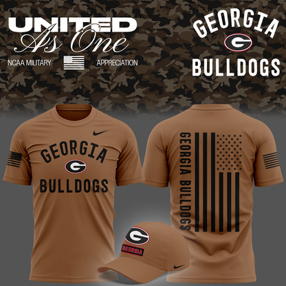 Georgia Bulldogs Nike 2026 Military Appreciation Sideline Dri-FIT T-shirt
