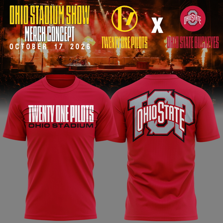 03.TØP X Ohio State Buckeyes Ohio Stadium 2026 T-shirt