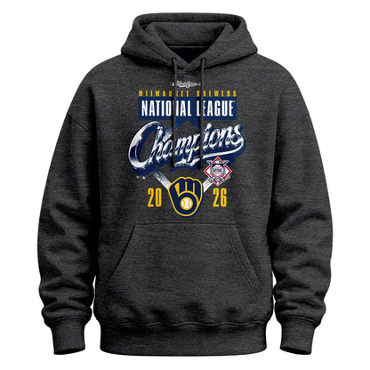 Limited Edition Hoodie Milwaukee Brewers 2026 National League Champions Locker Room.