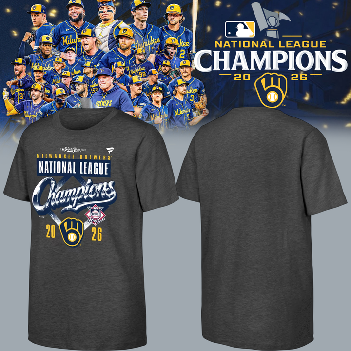 Milwaukee Brewers Fanatics 2026 National League Champions T-Shirt