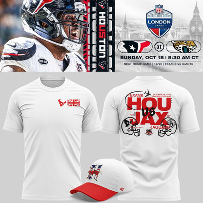 Houston Texans 2026 London Matchup Merch Capsule T-Shirt