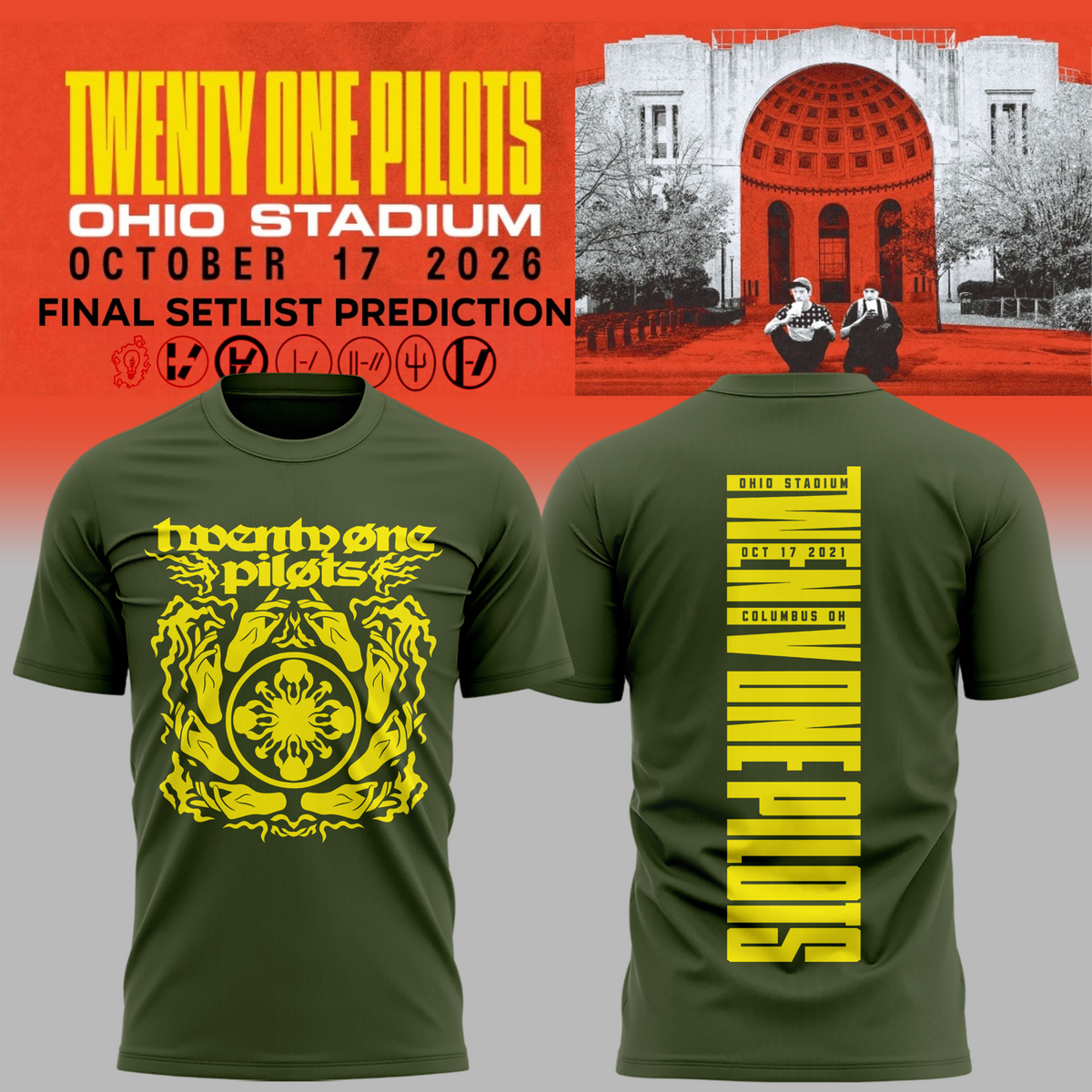 Twenty One Pilots X Ohio State Buckeyes 2026 T-shirt