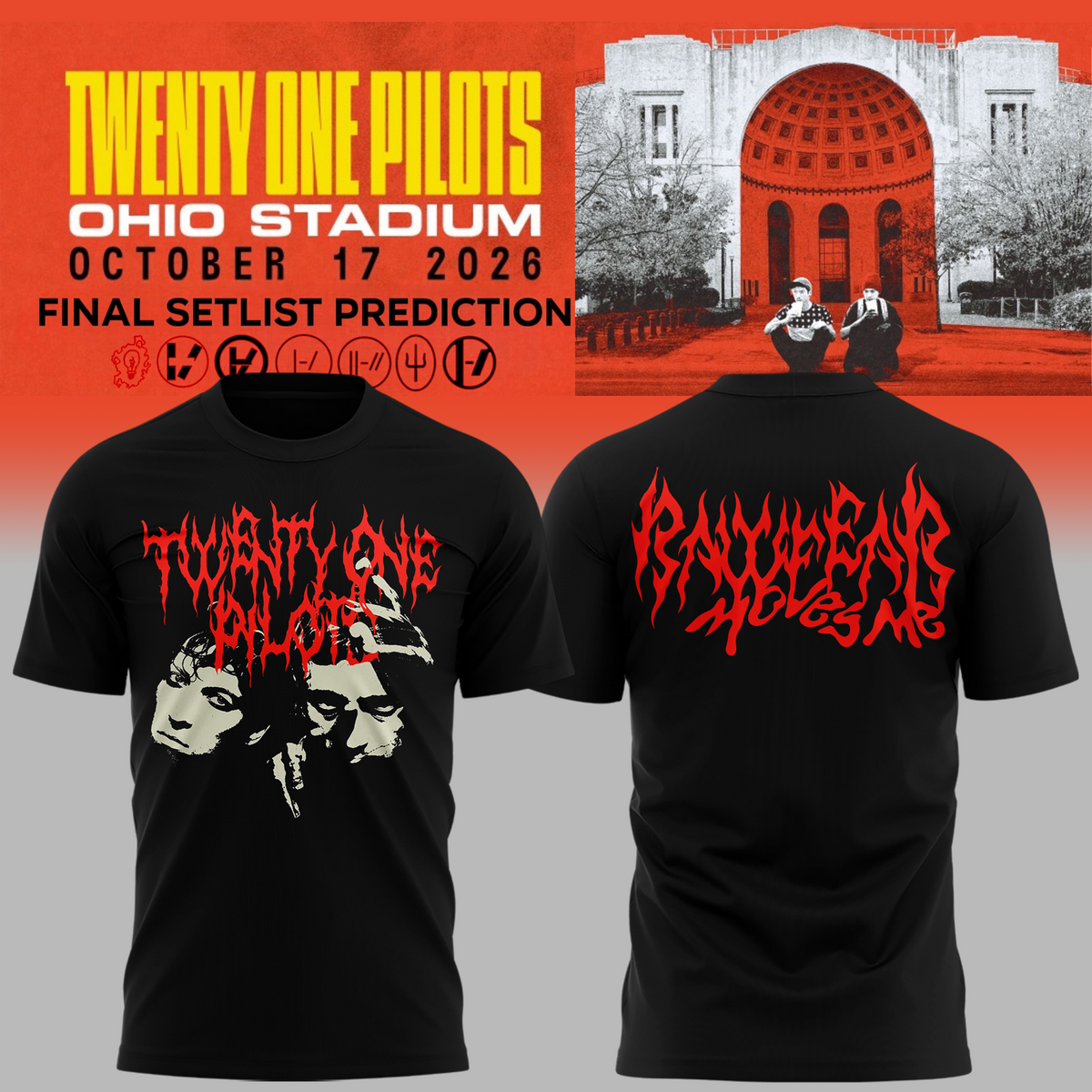 Twenty One Pilots X Ohio State Buckeyes 2026 T-shirt