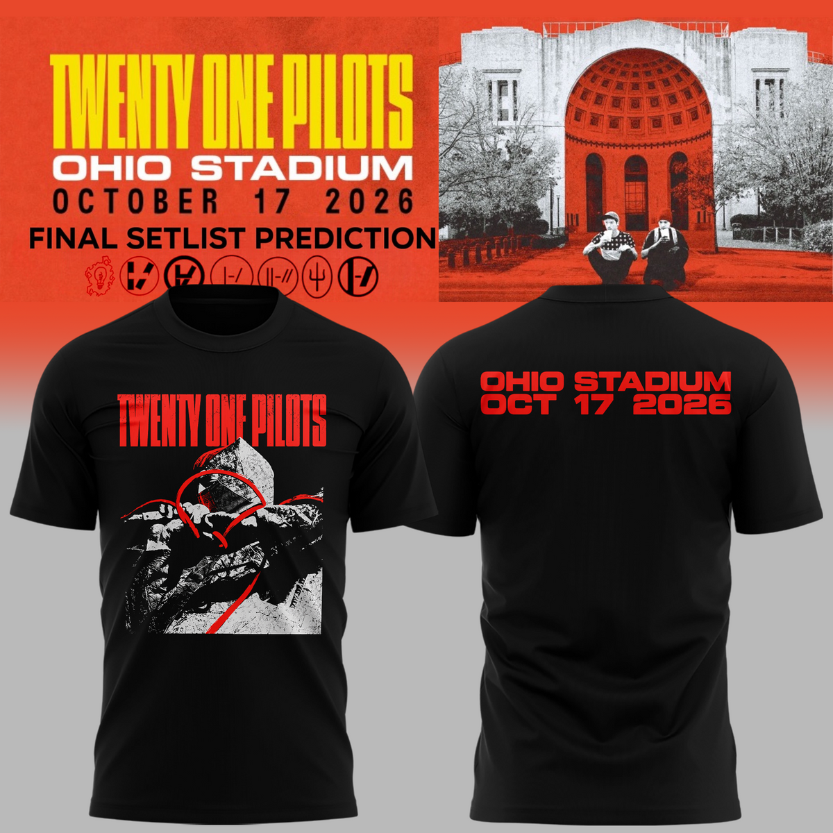Twenty One Pilots X Ohio State Buckeyes 2026 T-shirt