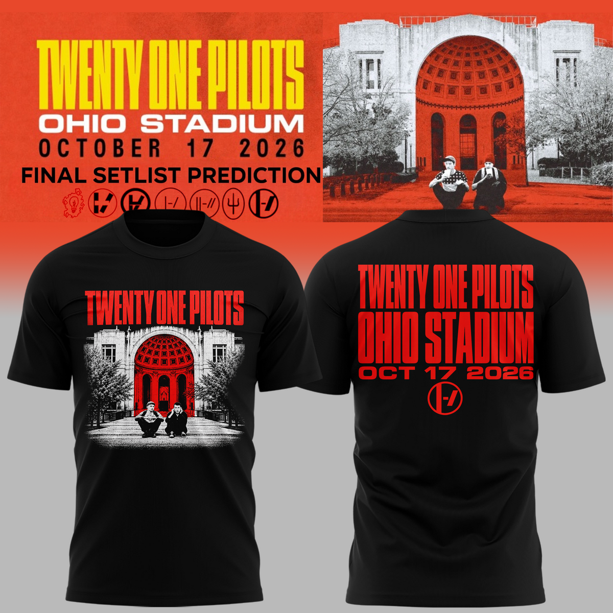 Twenty One Pilots X Ohio State Buckeyes 2026 T-shirt