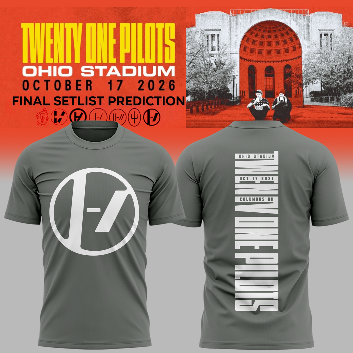 Twenty One Pilots X Ohio State Buckeyes 2026 T-shirt
