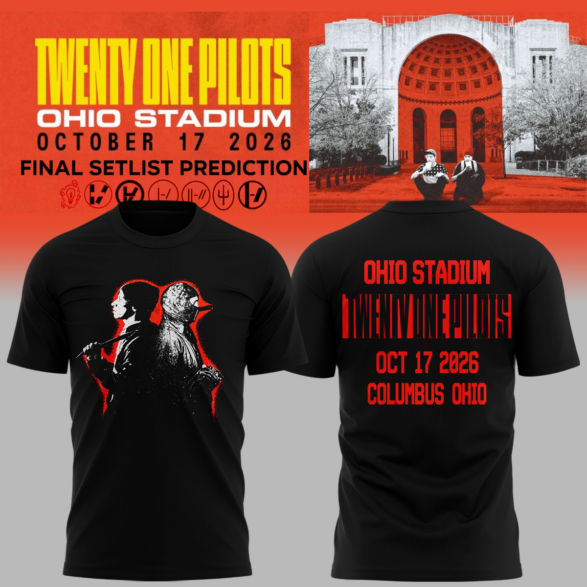 Twenty One Pilots X Ohio State Buckeyes 2026 T-shirt