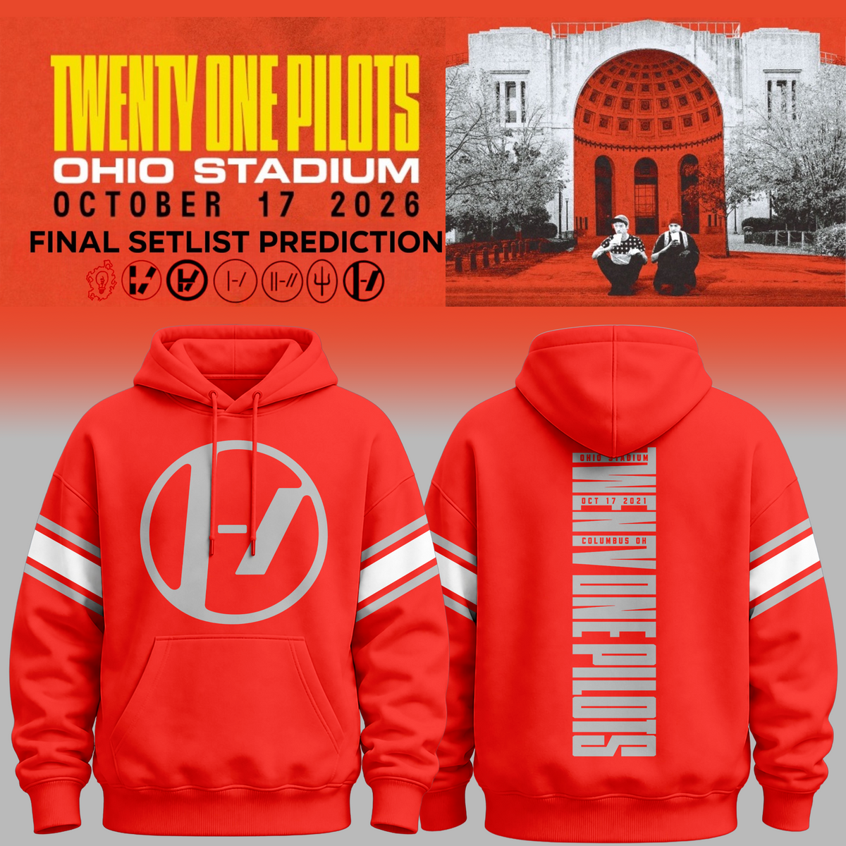 Twenty One Pilots X Ohio State Buckeyes 2026 Hoodie