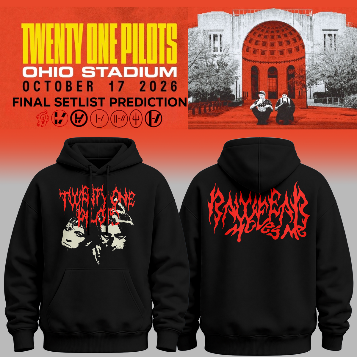 Twenty One Pilots X Ohio State Buckeyes 2026 Hoodie