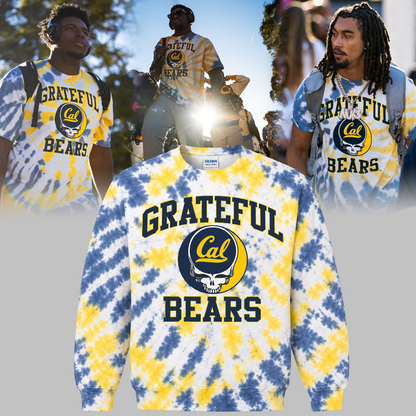 New Sweatshirt Blue & Gold Cal Football x Grateful Dead