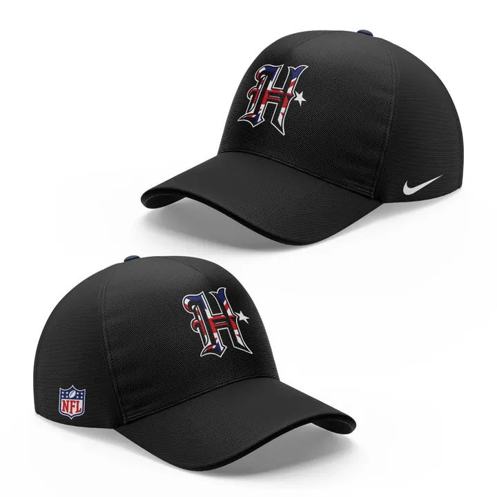 Houston Texans  London 2026 Black Graphic Tee Shirt with Team Logo