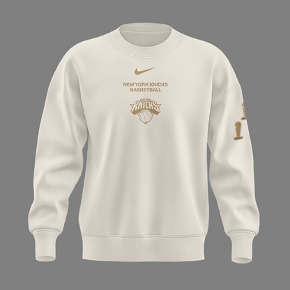 Unisex White New York Knicks 2026 Champions Night Sweatshirt