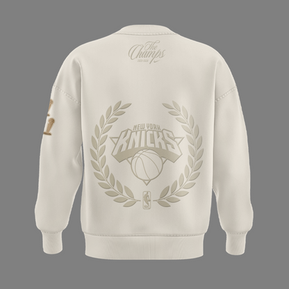 Unisex White New York Knicks 2026 Champions Night Sweatshirt