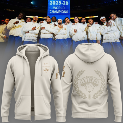 New York Knicks Champions night in the city zip Hoodie