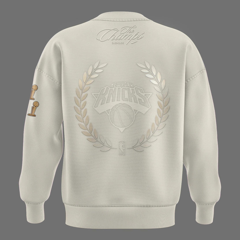 Unisex White New York Knicks 2026 Champions Night Sweatshirt