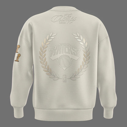 Unisex White New York Knicks 2026 Champions Night Sweatshirt