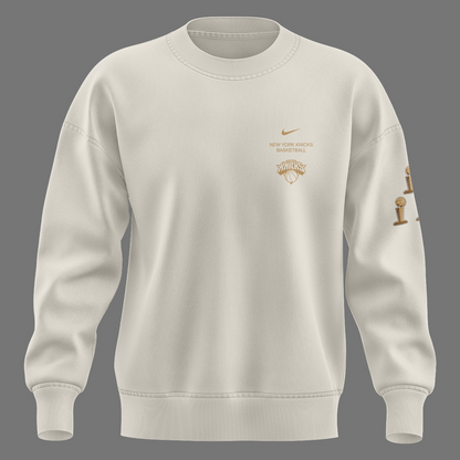 Unisex White New York Knicks 2026 Champions Night Sweatshirt