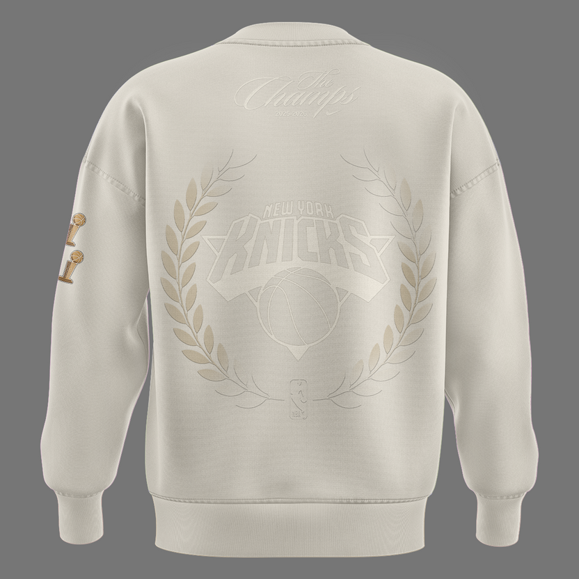 Unisex White New York Knicks 2026 Champions Night Sweatshirt