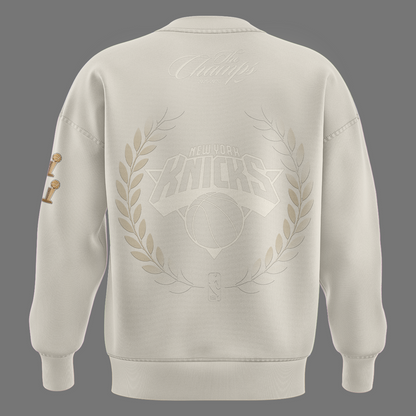 Unisex White New York Knicks 2026 Champions Night Sweatshirt