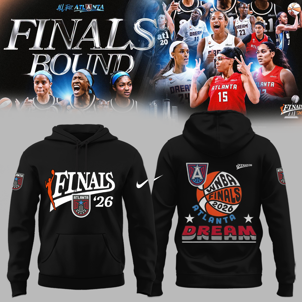 Limited Edition Atlanta Dream 2026 Finals Hoodie
