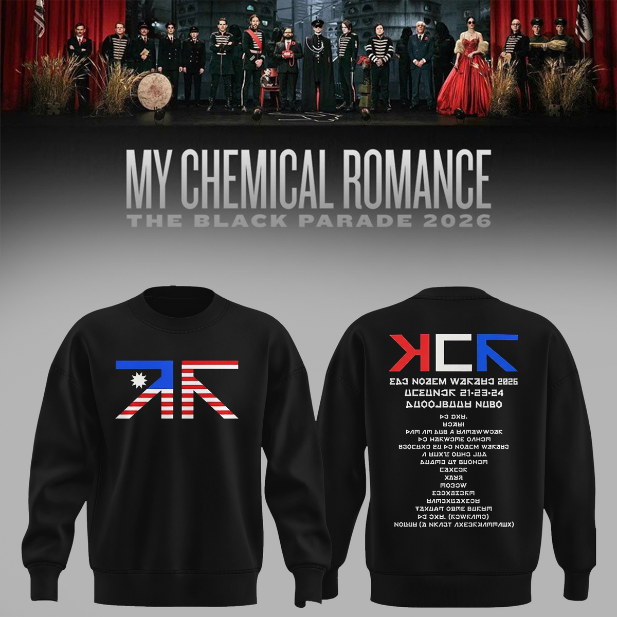 My Chemical Romance Los Angeles CA 2026 Merch Live At Hollywood Bowl October 2026 Sweater