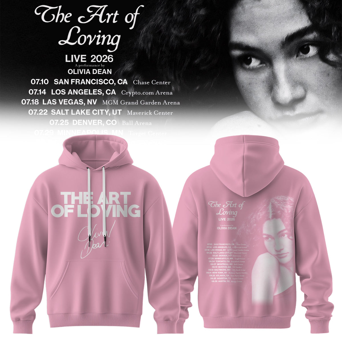 OLIVIA DEAN “THE ART OF LOVING” HOODIE COLLECTION IS HERE