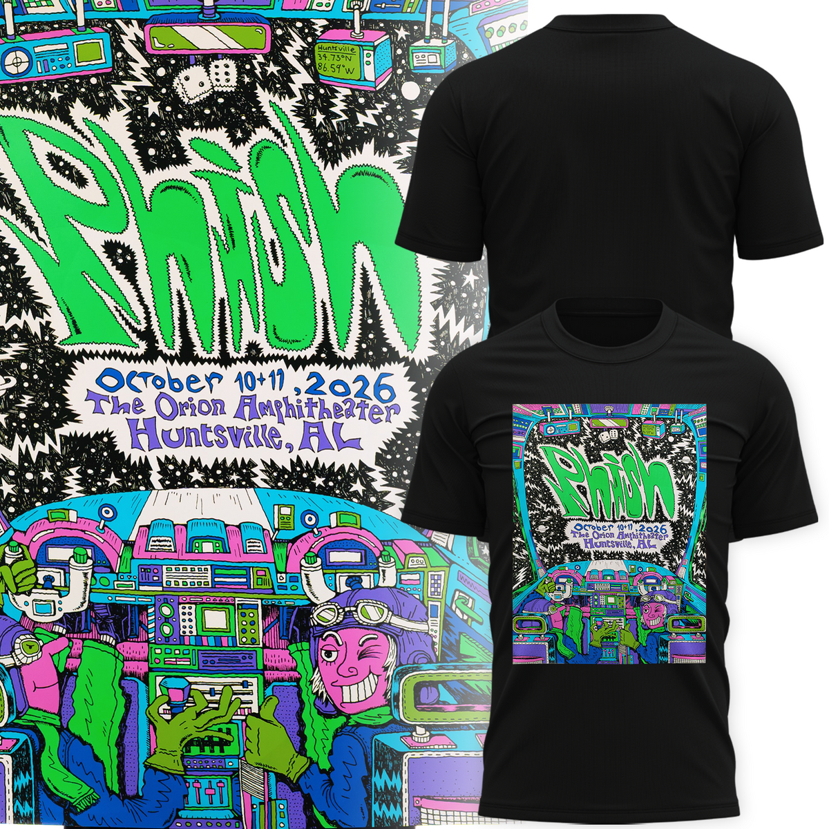 Limited Edition Huntsville '26 Event at Huntsville, Alabama T-shirt 🎸🐠
