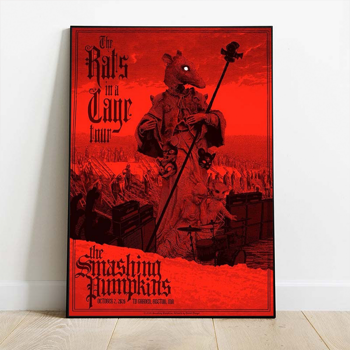 The Smashing Pumpkins Boston MA Gig Poster 2026 At TD Garden On October 2 2026 Poster