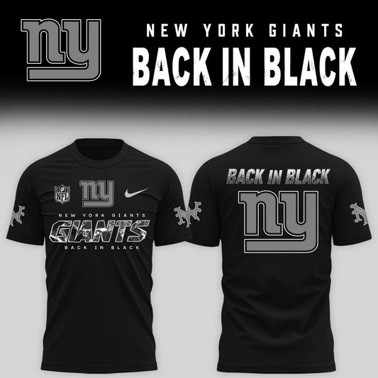 2026 NY Giants - Back In Black Limited Edition Tshirt