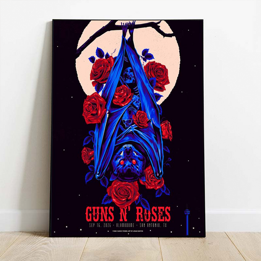 Guns N Roses San Antonio TX 2026 Venue Poster Live At Alamodome On September 16 2026 Home Decor Poster