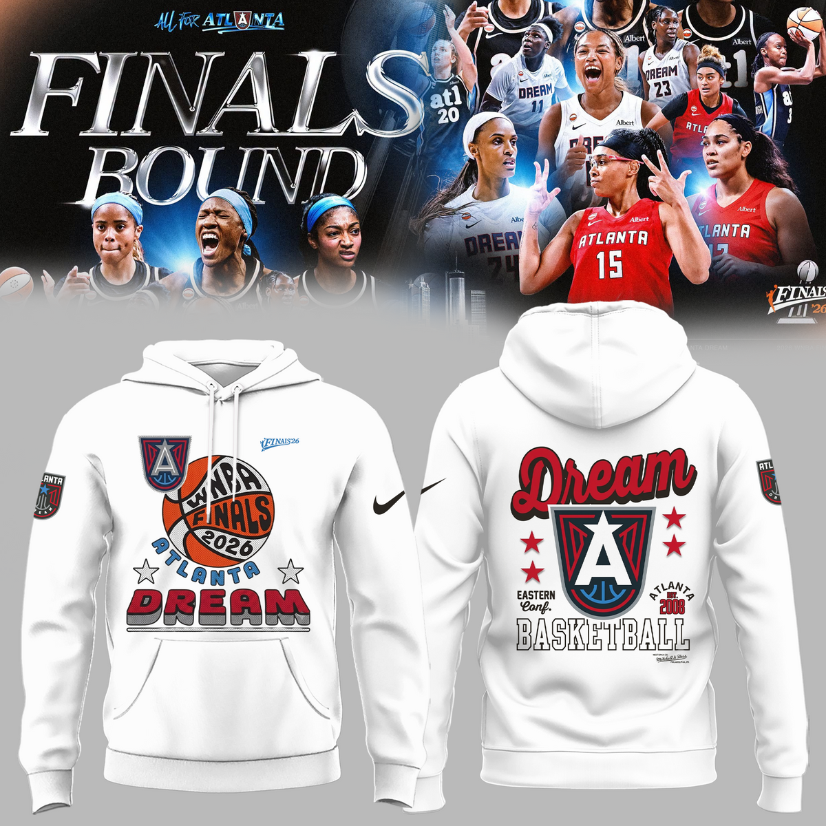 Limited Edition Atlanta Dream 2026 Finals Hoodie