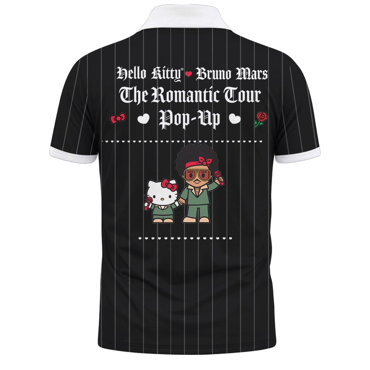 Hello Kitty ❤️ Bruno Mars The Romantic Tour 2026 Vneck Polo